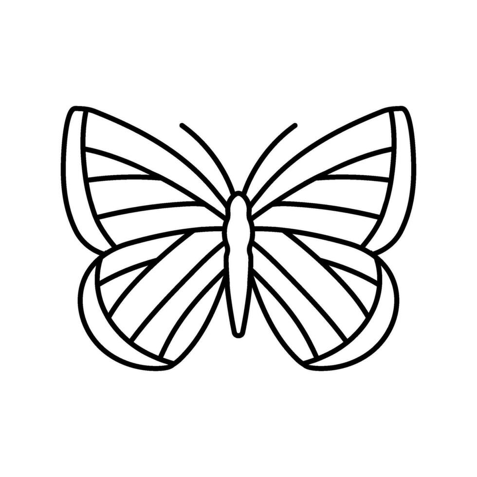 spring azure insect line icon vector illustration