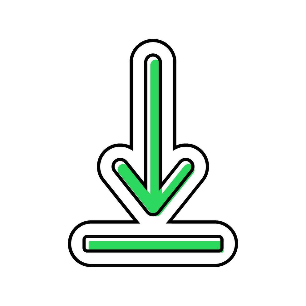 arrow pointing loading process color icon vector illustration