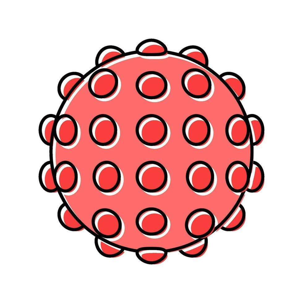 tactile toy fidget color icon vector illustration
