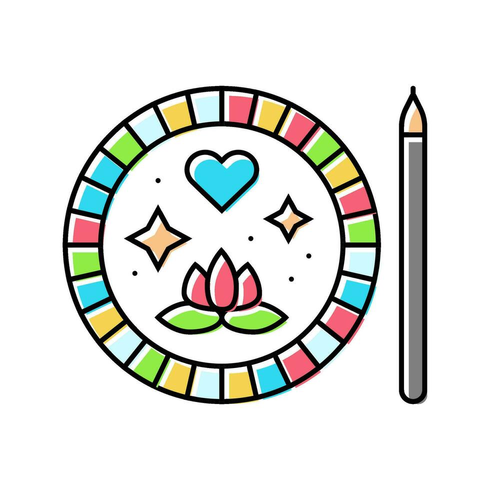 mood tracker mental health color icon vector illustration