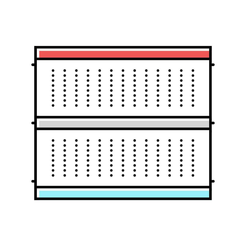 tablero de circuitos prototipos electrónica color icono vector ilustración