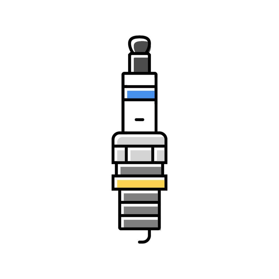 spark plug car mechanic color icon vector illustration