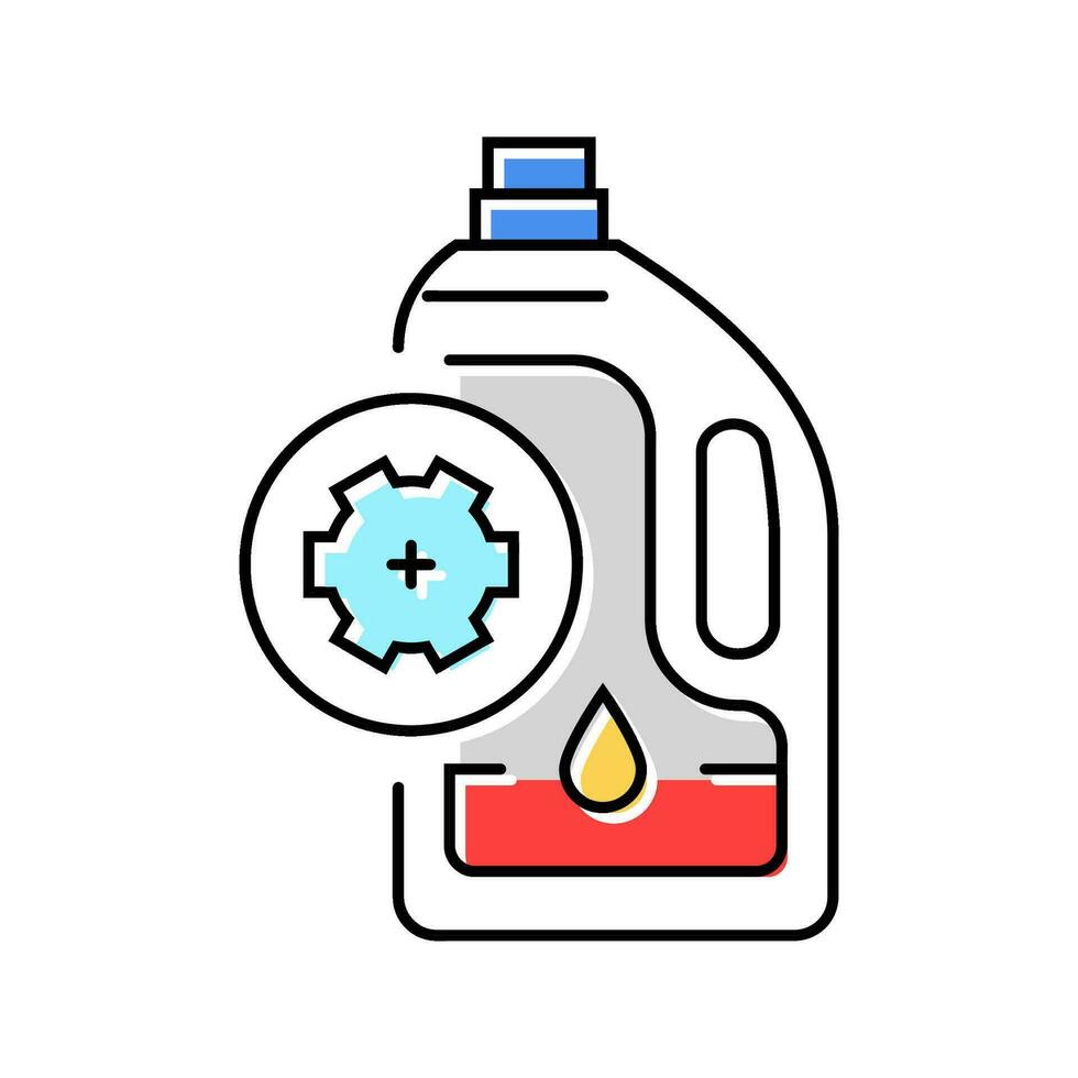 oil change car mechanic color icon vector illustration