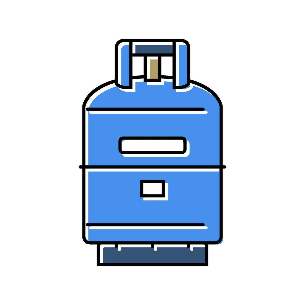 cylinder gas service color icon vector illustration