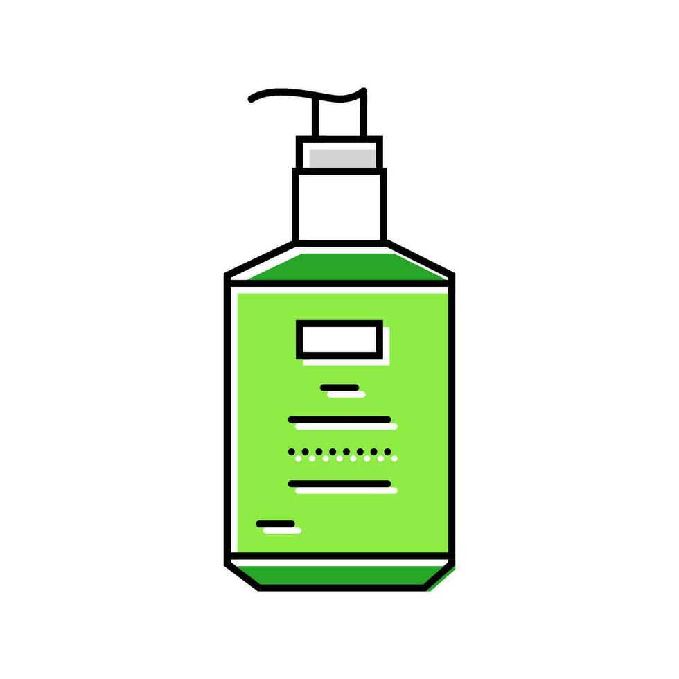 hand sanitizer hygiene color icon vector illustration