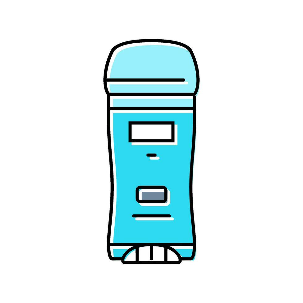 deodorant hygiene color icon vector illustration