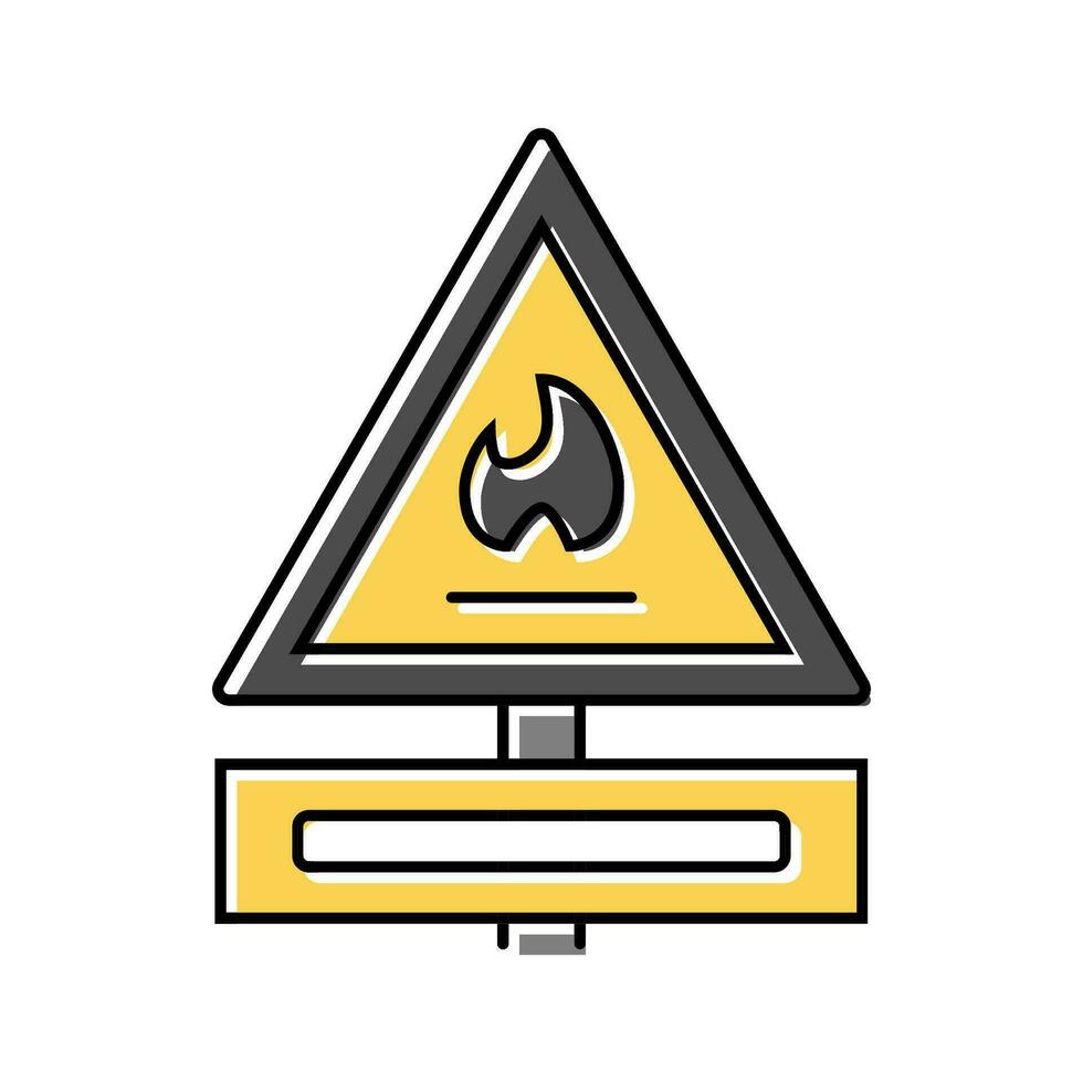 safety gas service color icon vector illustration