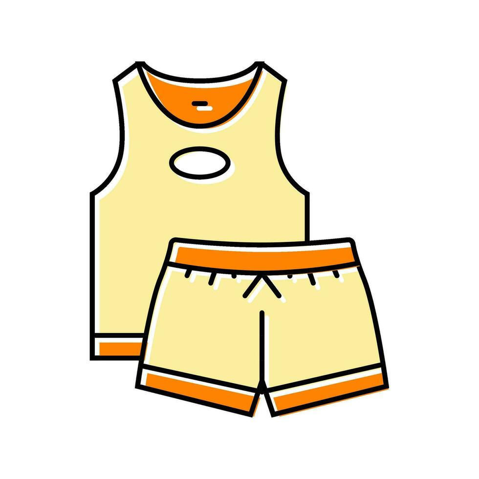 ropa de dormir higiene color icono vector ilustración