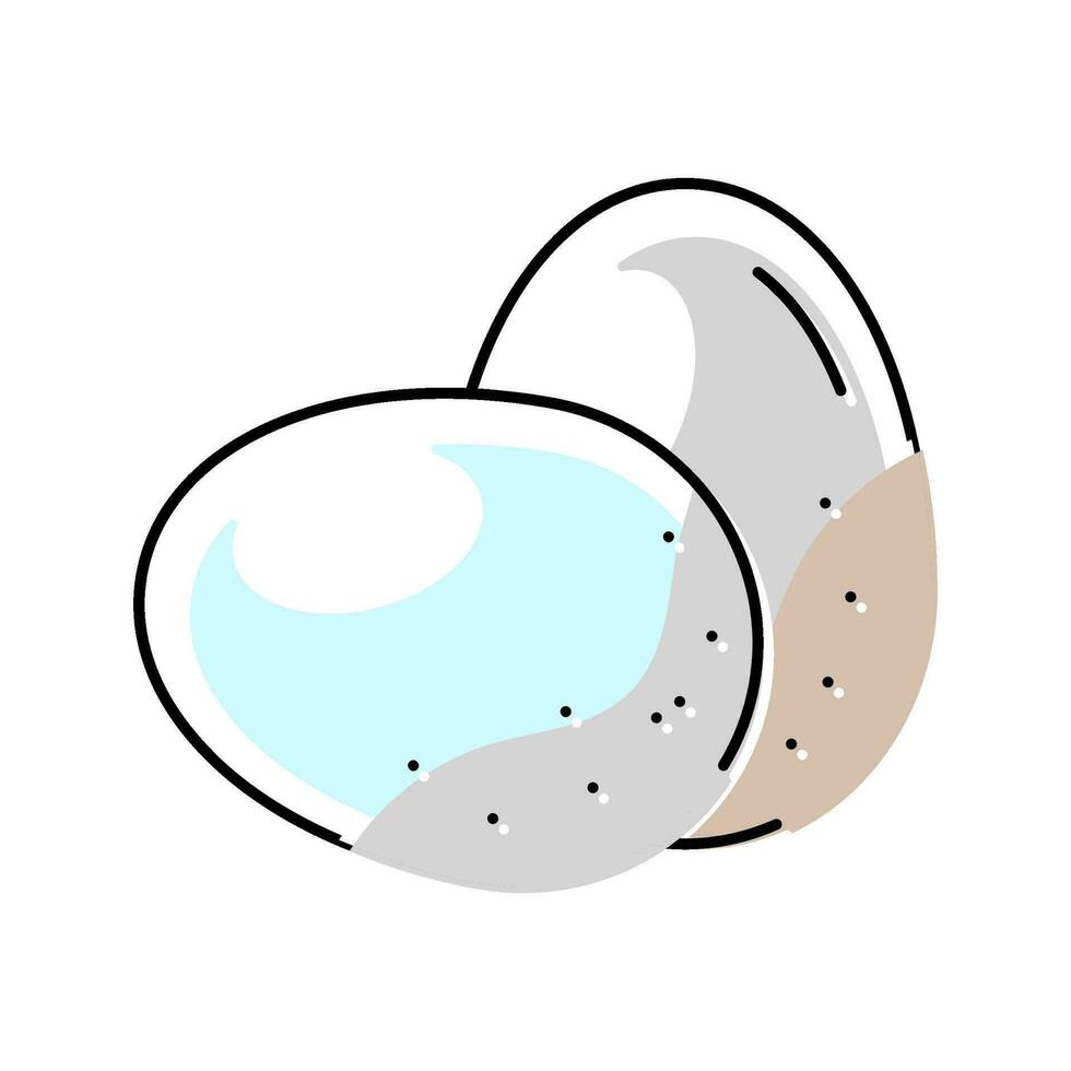 huevo pollo gallina color icono vector ilustración