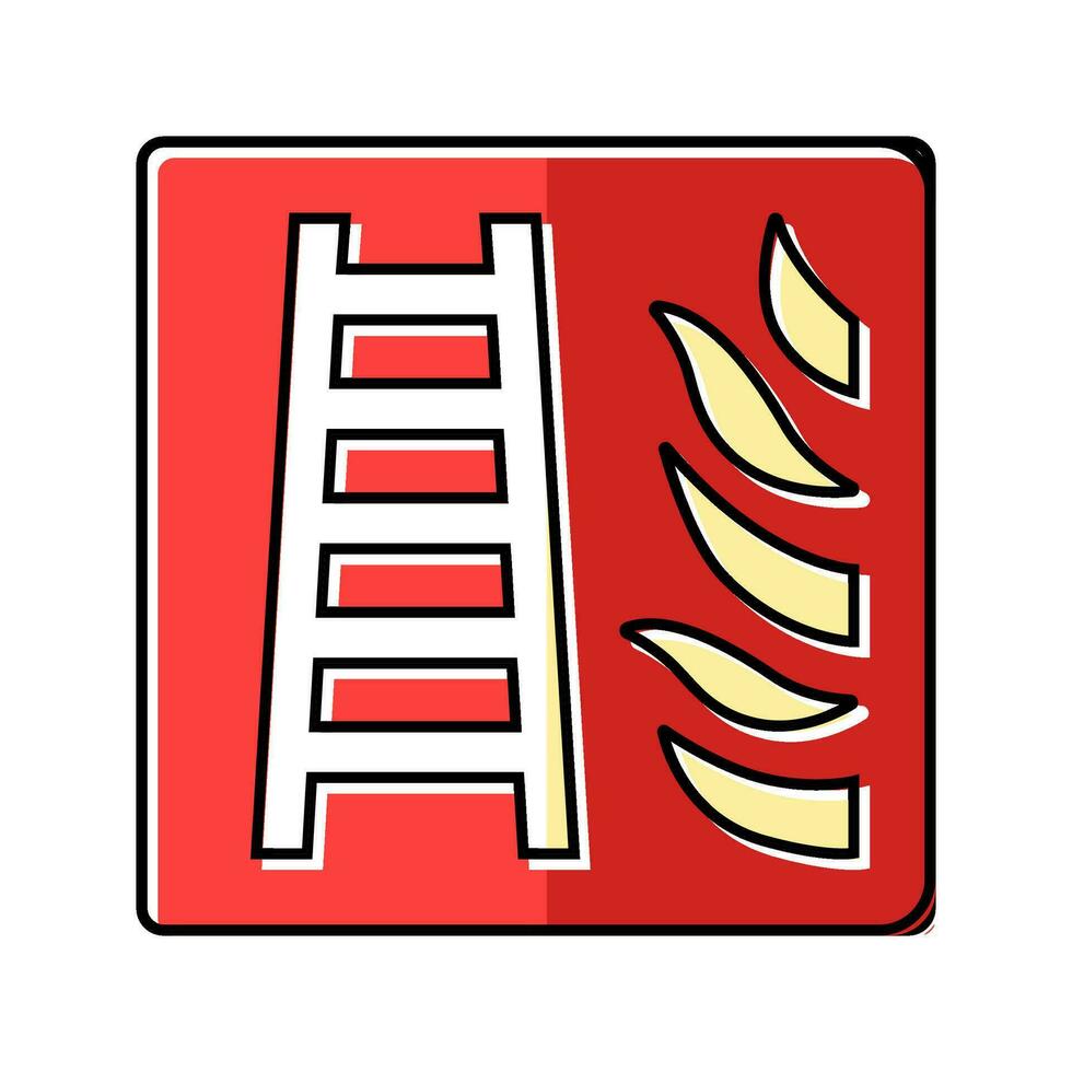 fire fighting hose standpipe outlet color icon vector illustration