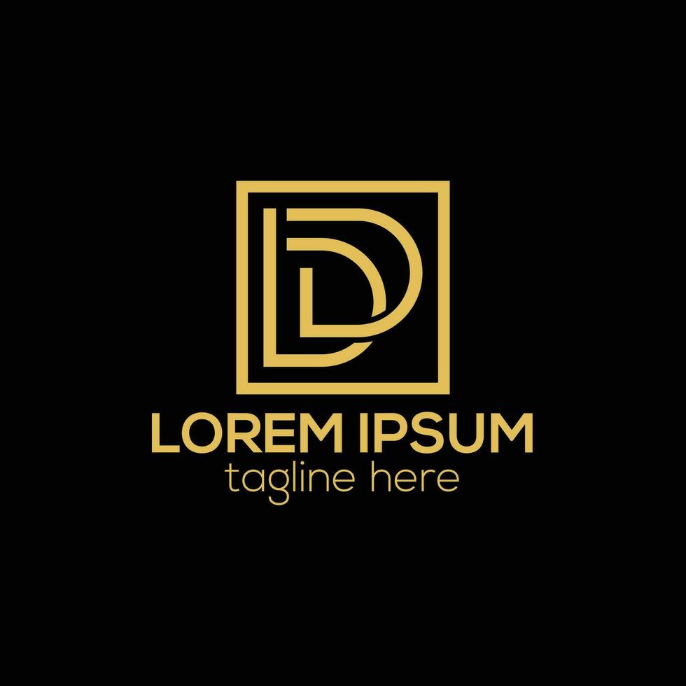 Modern initial BD letter logo design concept isolated vector template illustration for business