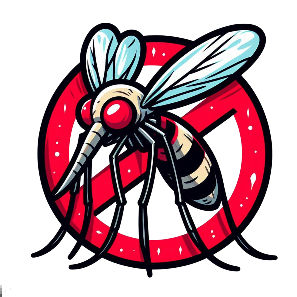 AI generated Anti mosquito symbol png