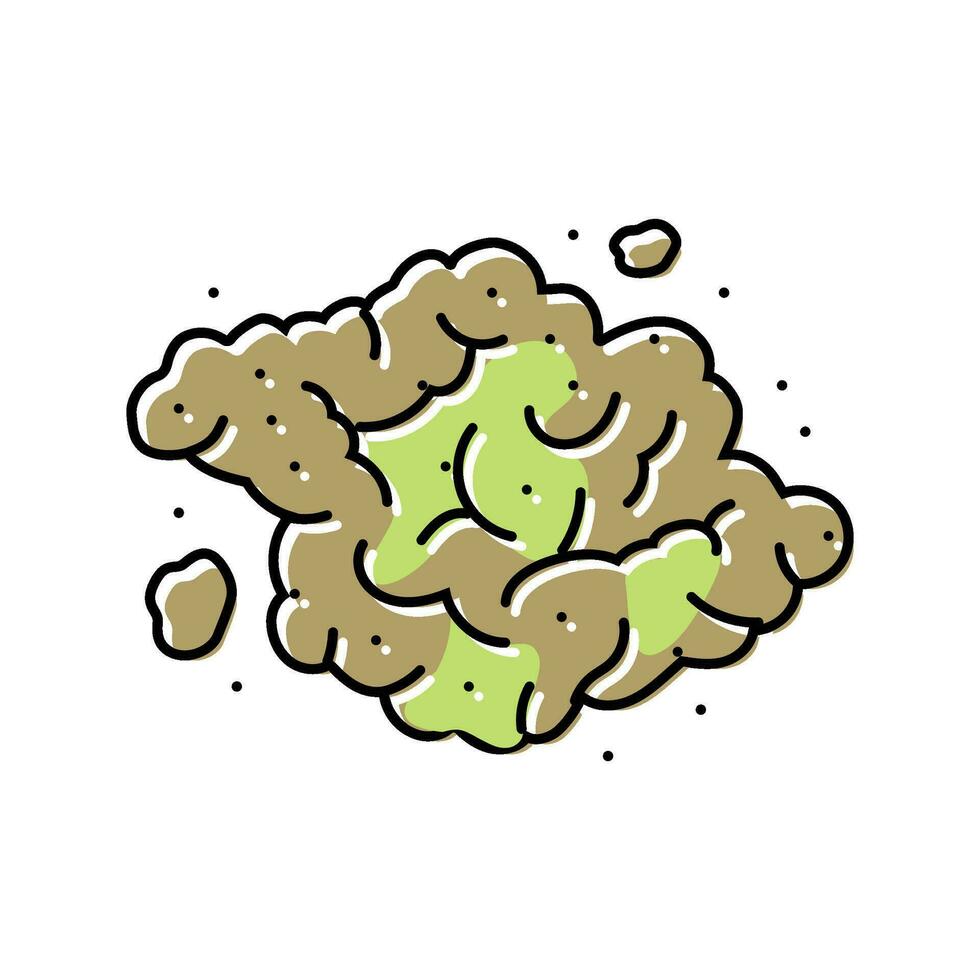 cannabis bud hemp color icon vector illustration