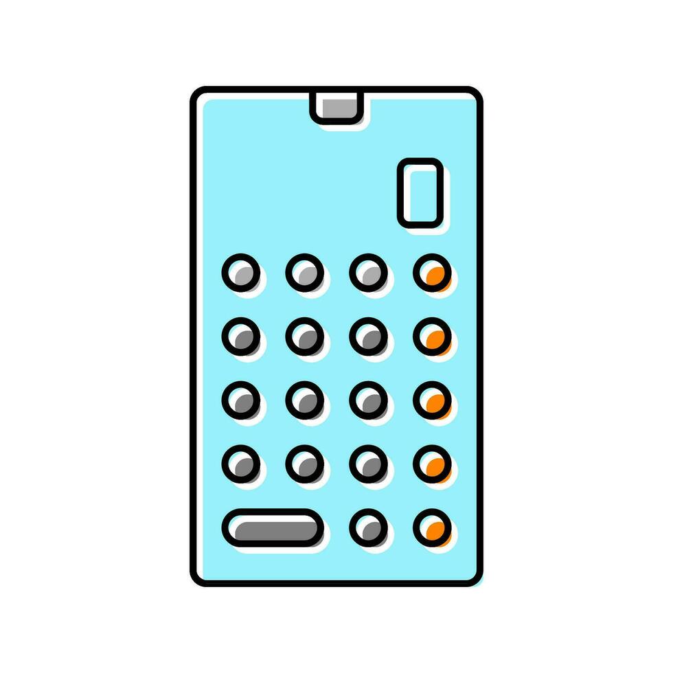 calculadora matemáticas educación color icono vector ilustración