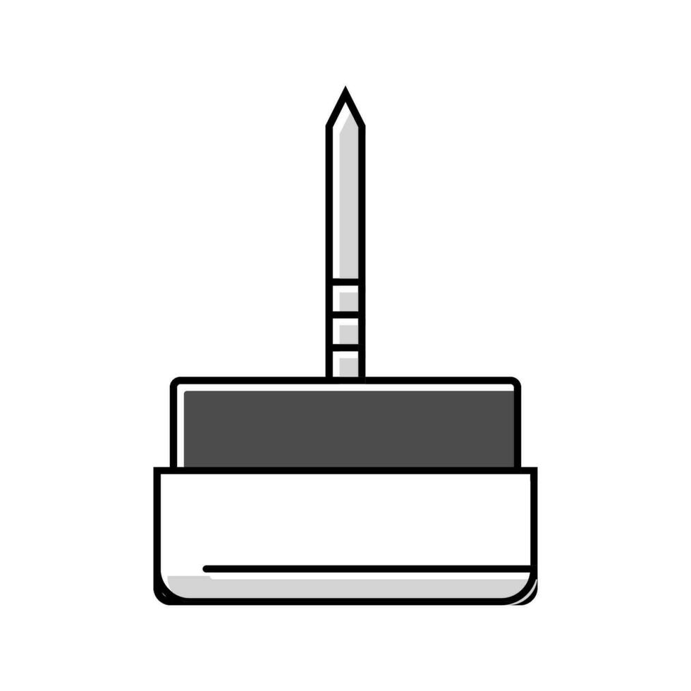 glide furniture hardware fitting color icon vector illustration