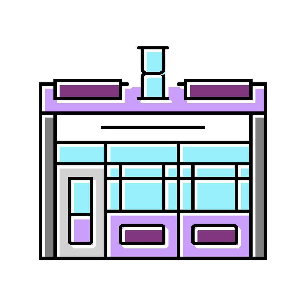 junk shop shop color icon vector illustration