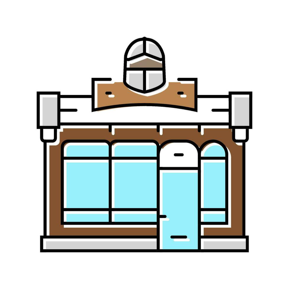 antique shop color icon vector illustration