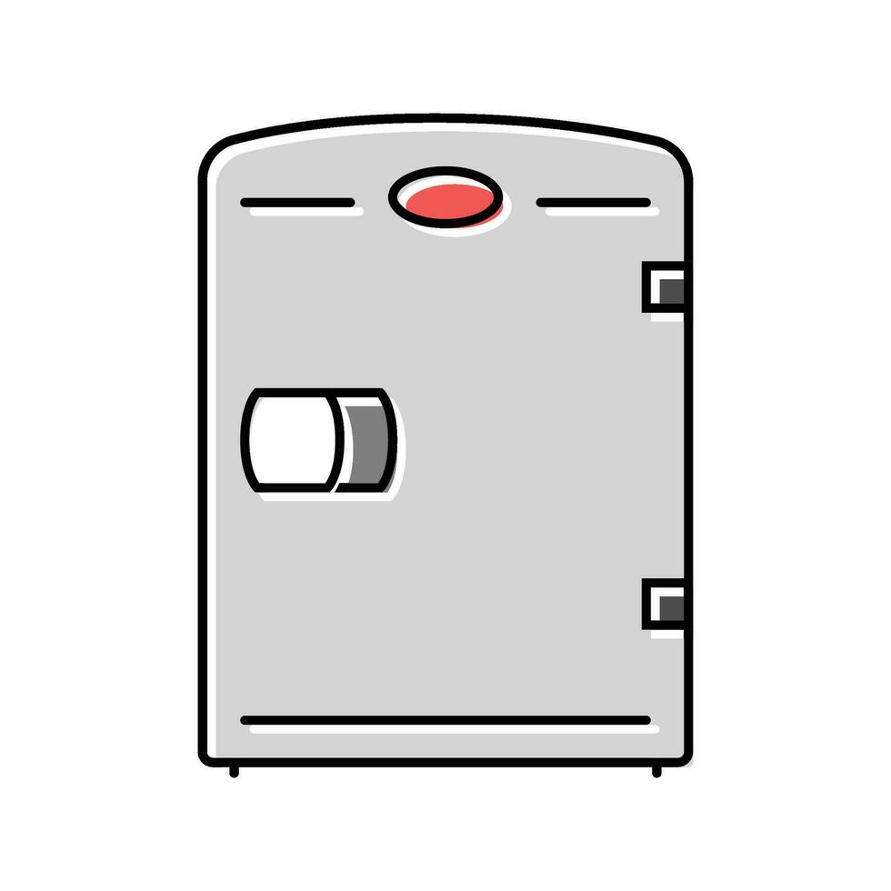 mini fridge garage tool color icon vector illustration
