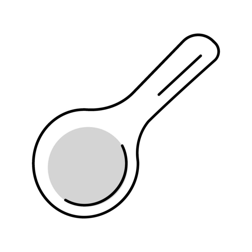 cuchara descanso hogar interior color icono vector ilustración
