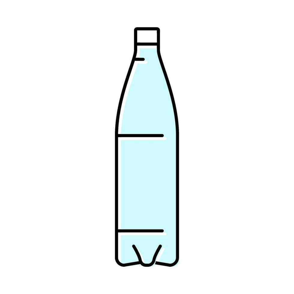 container water plastic bottle color icon vector illustration