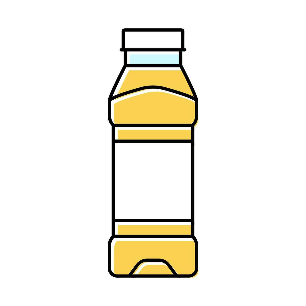 empty juice plastic bottle color icon vector illustration