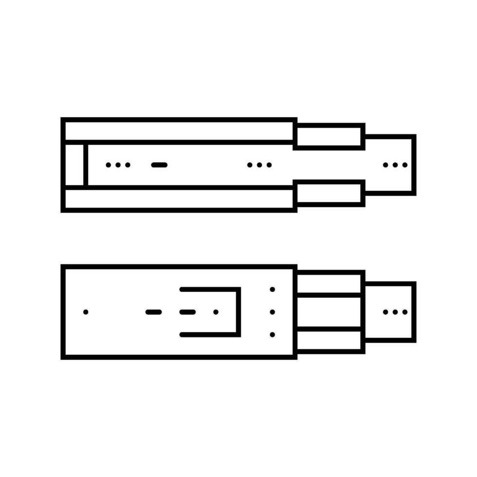drawer slide hardware furniture fitting line icon vector illustration
