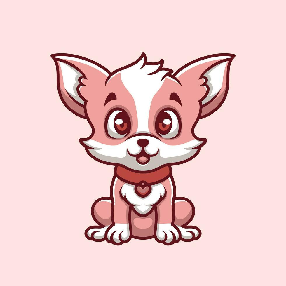 rosado amor gato vector