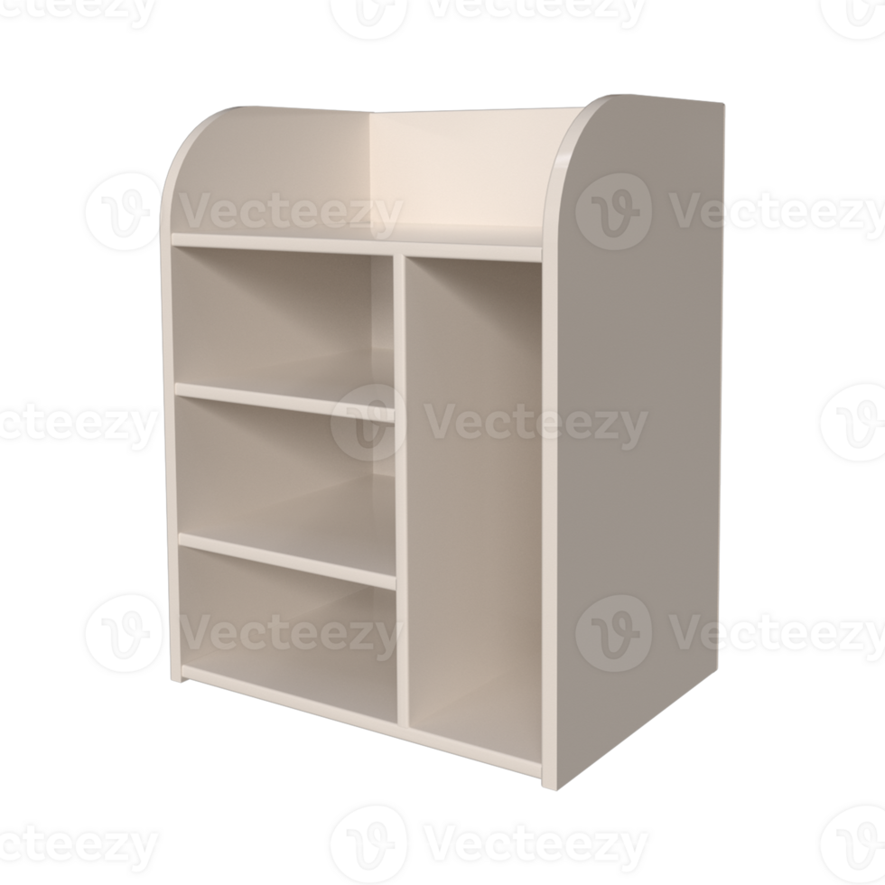 Realistic Bedside Cabinet for interior room design. png