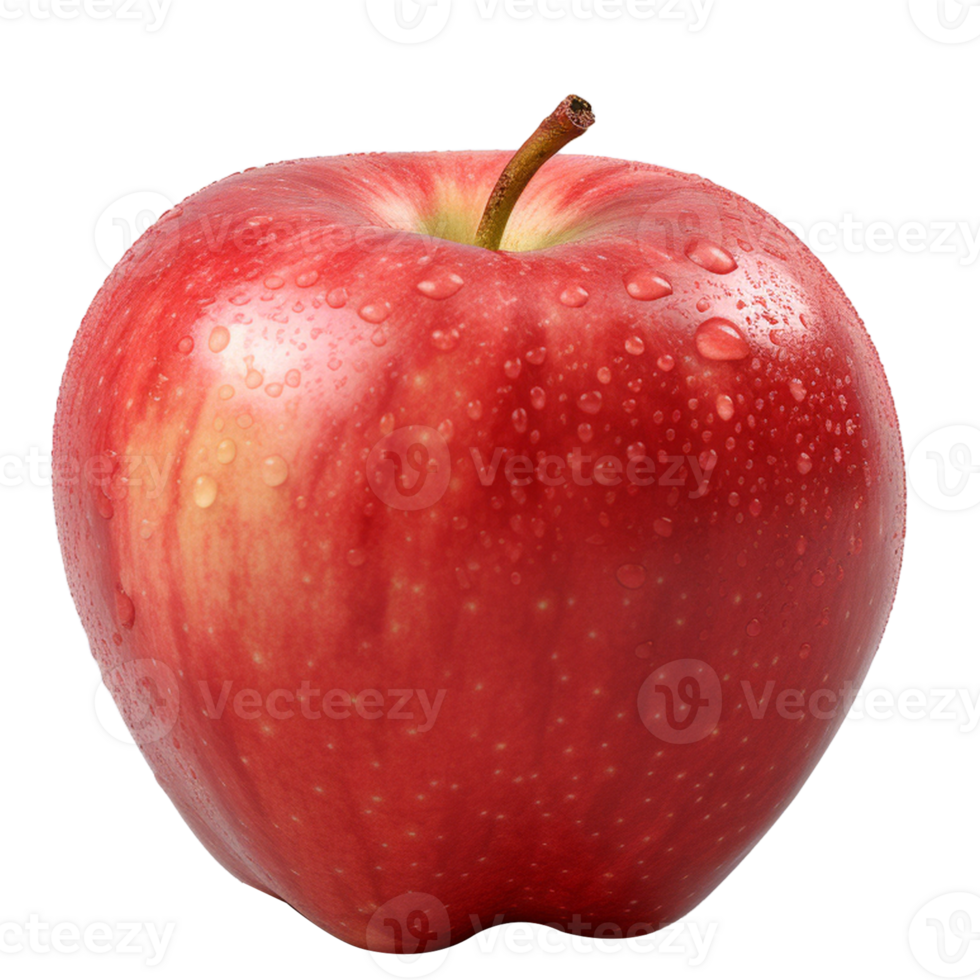 AI generated Generated AI A Red Apple on Transparent background. png