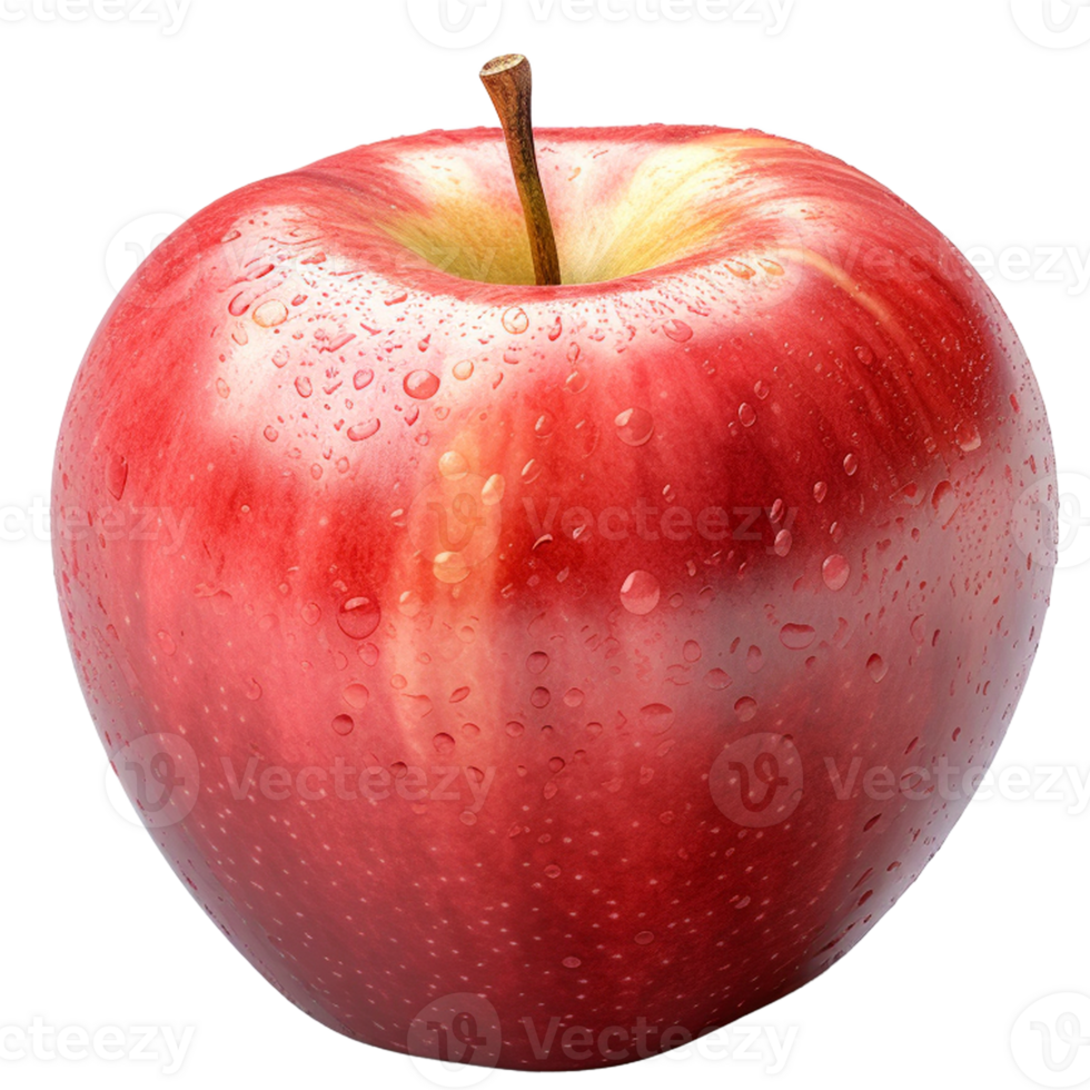 AI generated Generated AI A Red Apple on Transparent background. png