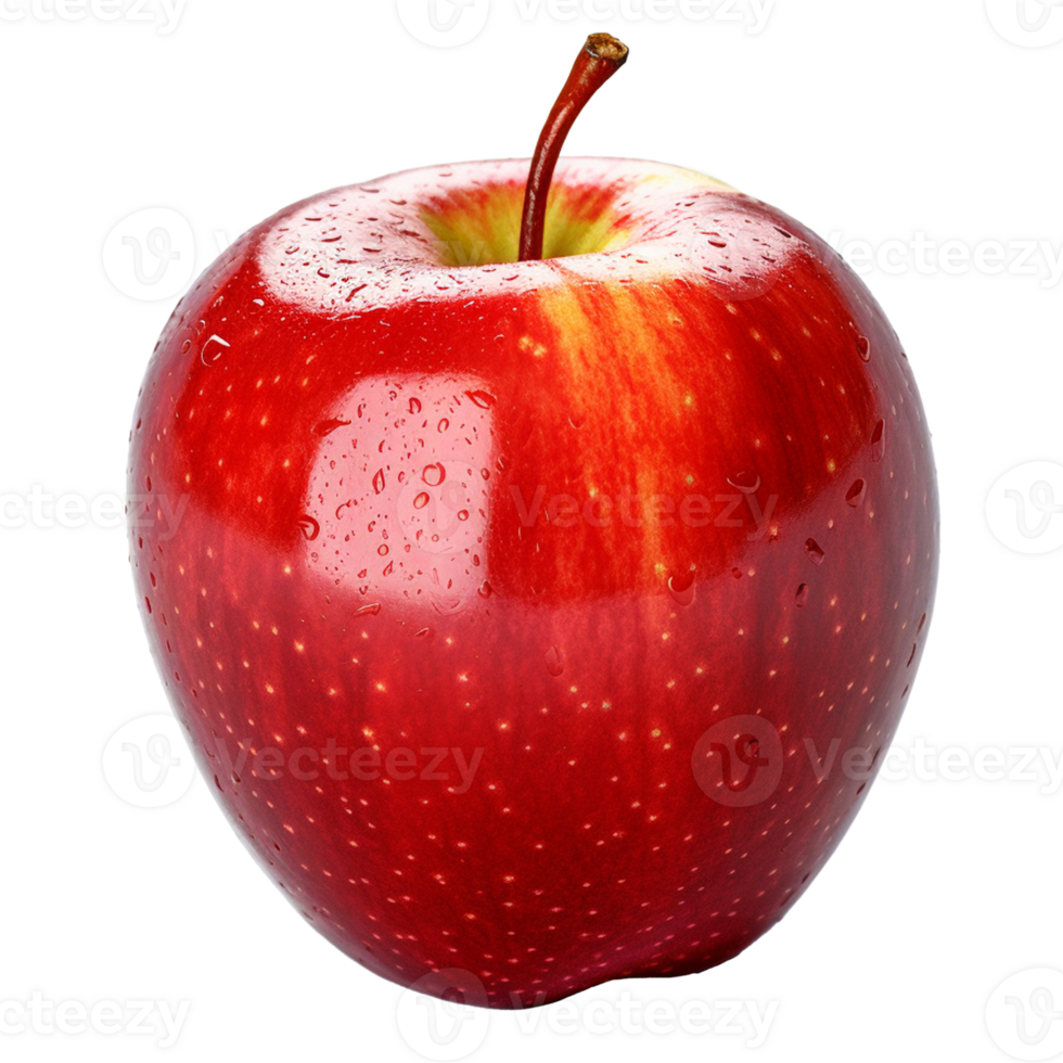 AI generated AI Generative A Red Apple on Transparent background. png