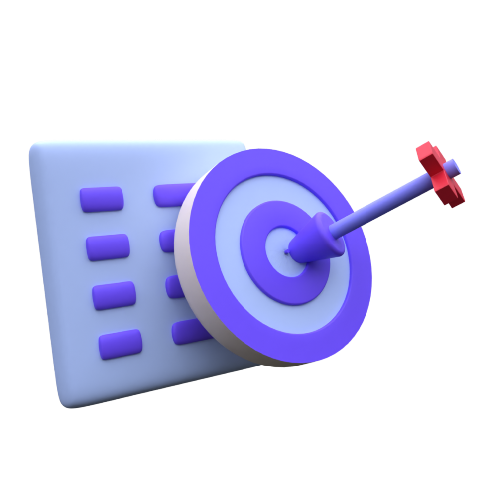 unique 3d render business planning icon illustration.Realistic vector illustration png