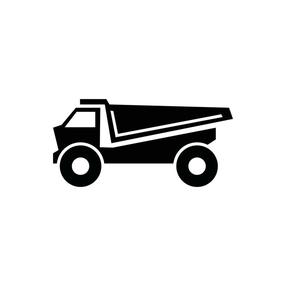 Dump truck vector illustration for logo, web, app, ui