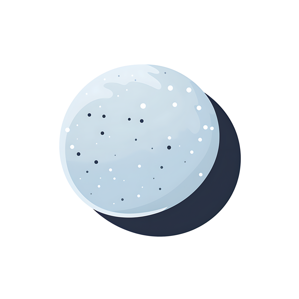 AI generated Enigmatic Moon Illuminating the Night Sky, Creating a Celestial Scene of Mystical Lunar Glow, Generative Ai png