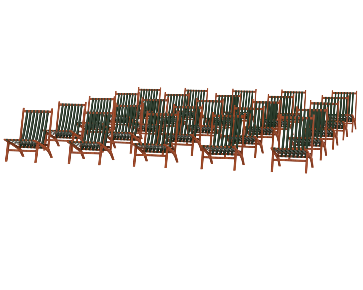 Modern chair isolated on background. 3d rendering - illustration png