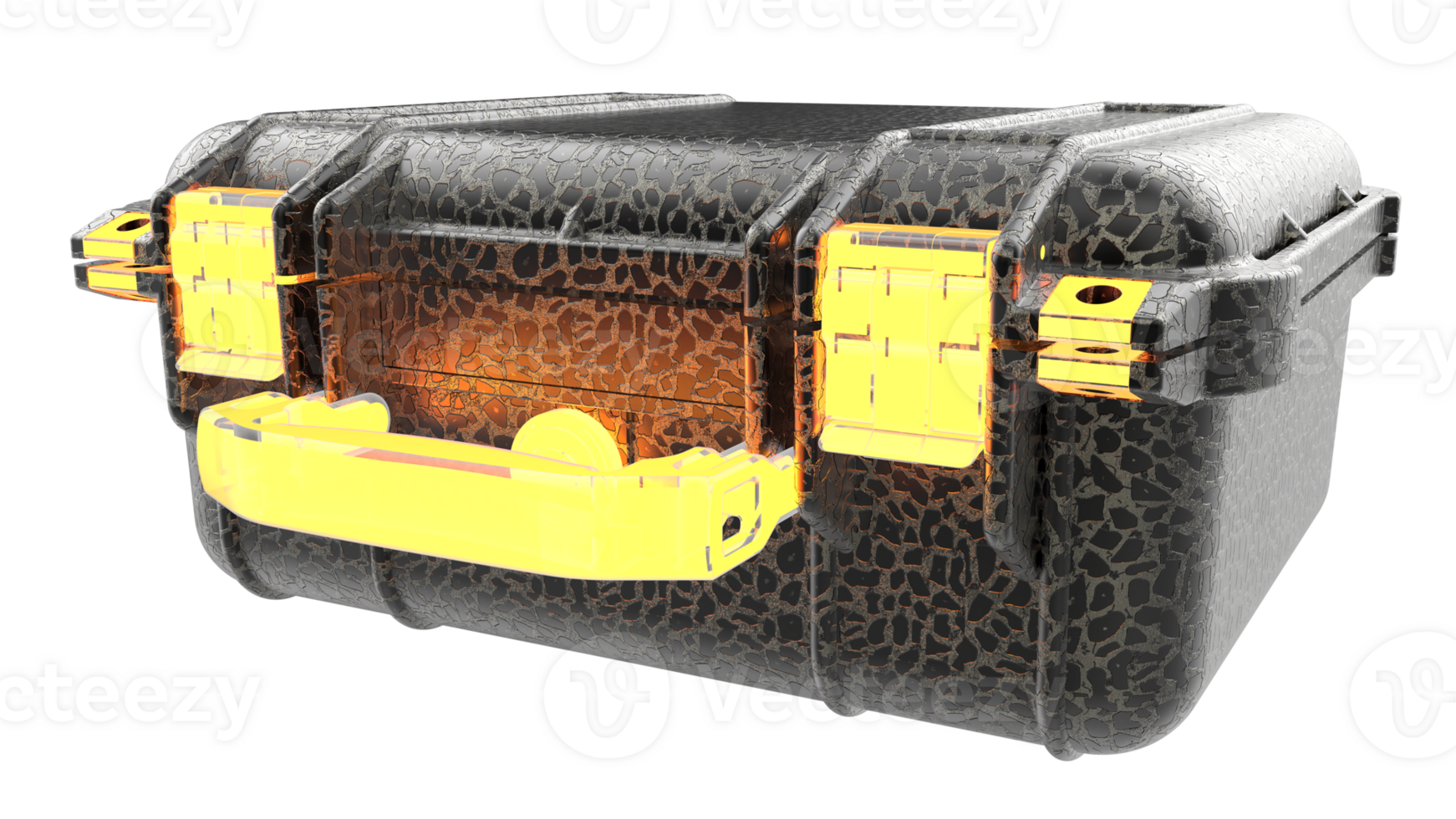 Old suitcase isolated on background. 3d rendering - illustration png