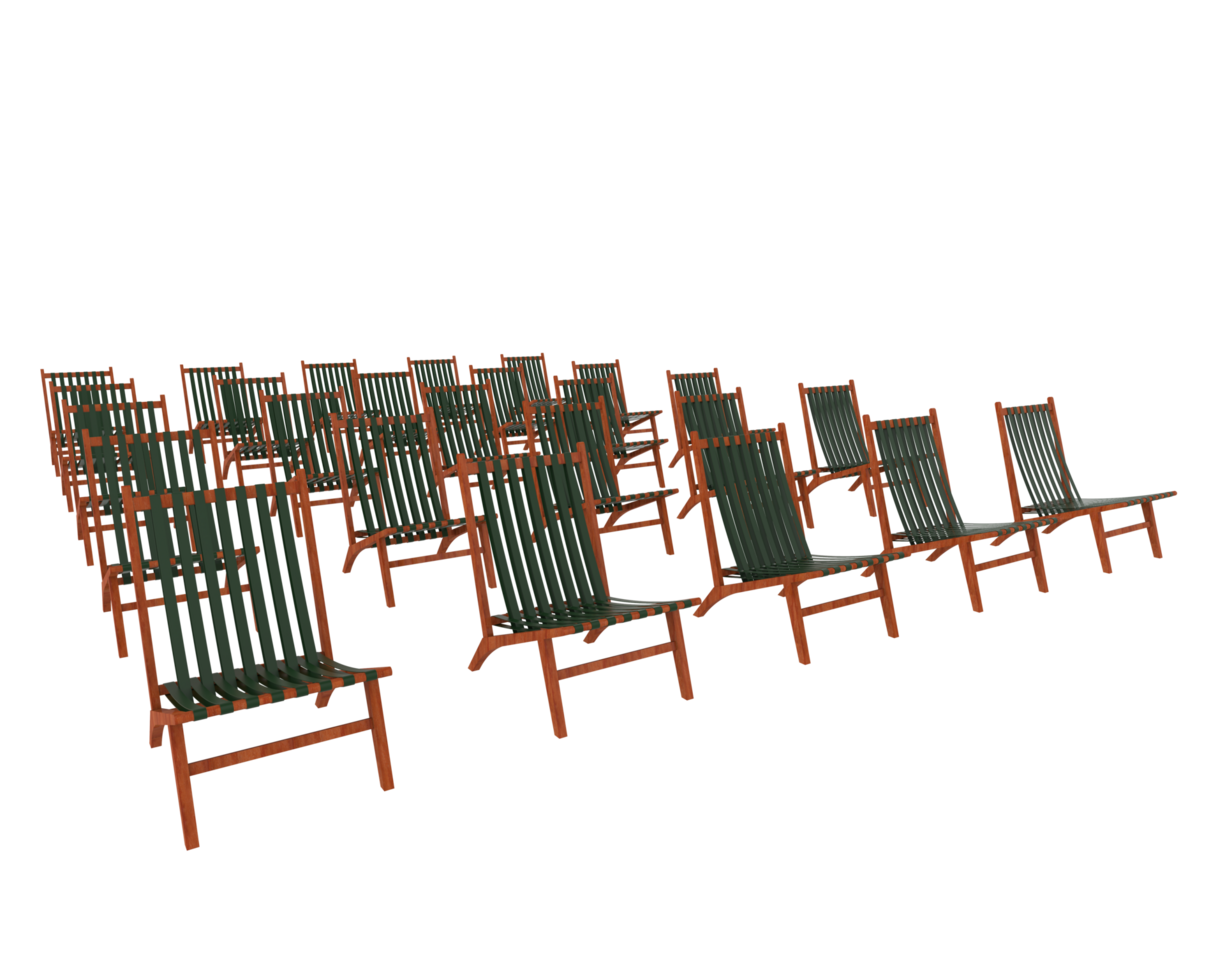 Modern chair isolated on background. 3d rendering - illustration png