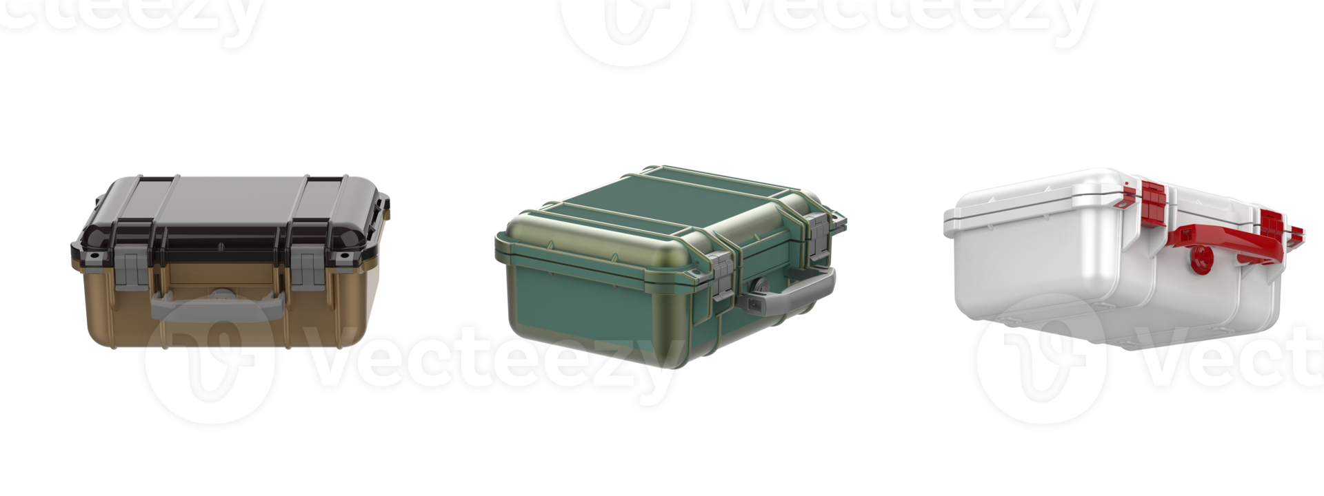 Old suitcase isolated on background. 3d rendering - illustration png