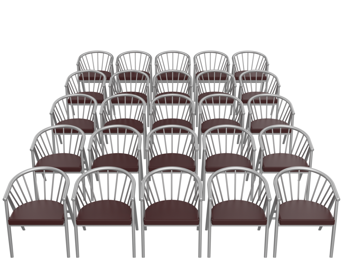 Modern chair isolated on background. 3d rendering - illustration png