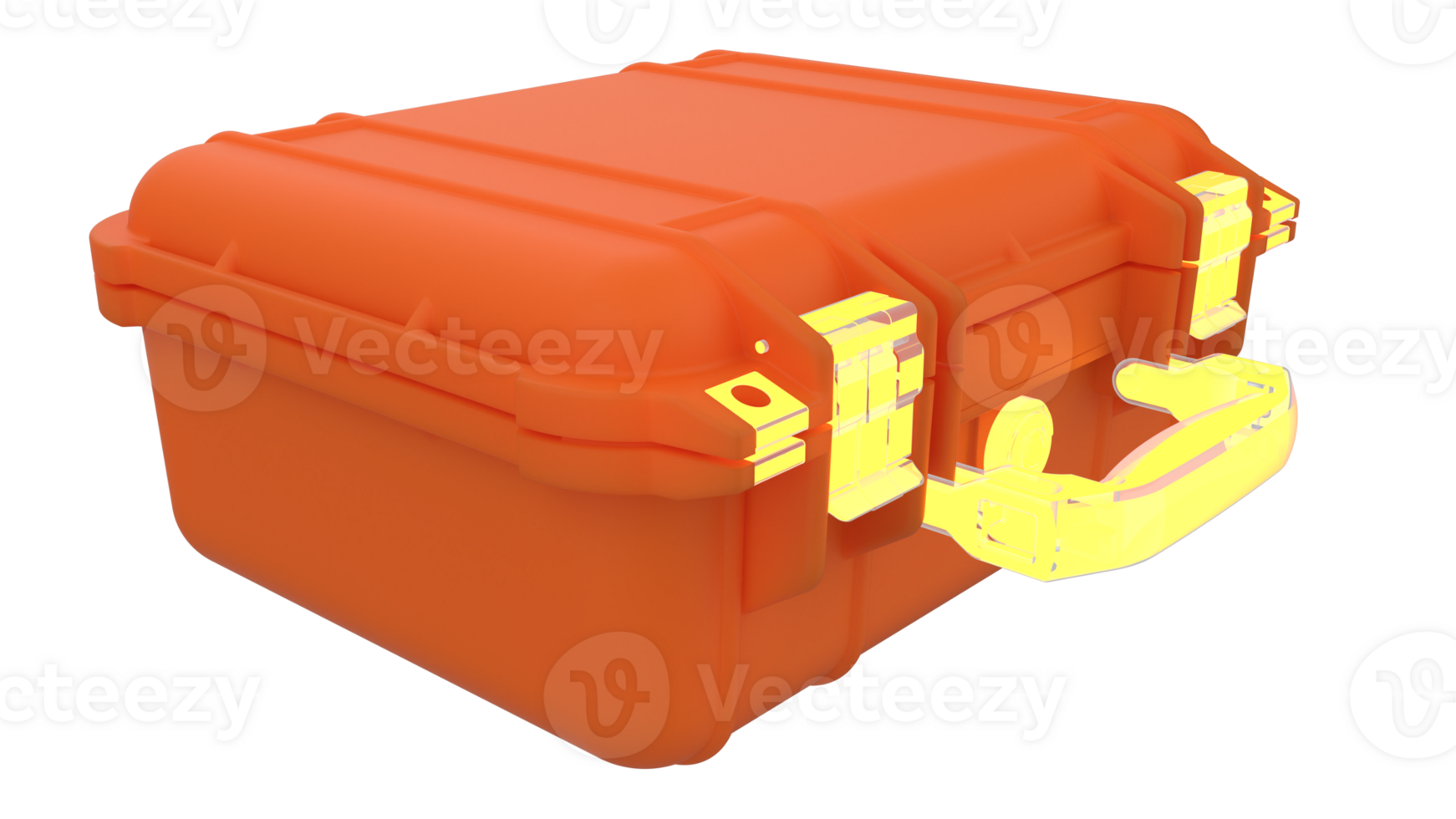 Old suitcase isolated on background. 3d rendering - illustration png