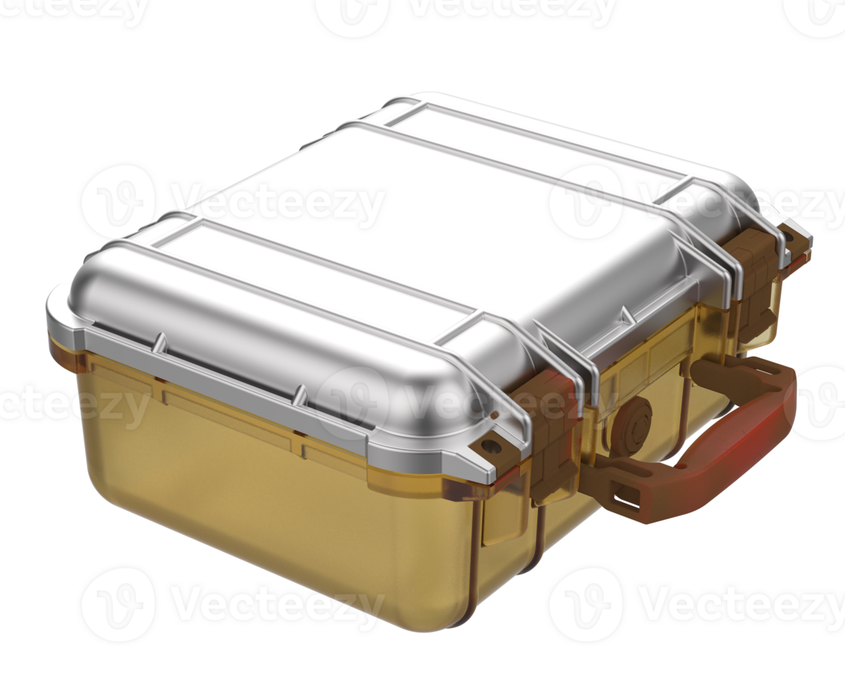 Old suitcase isolated on background. 3d rendering - illustration png