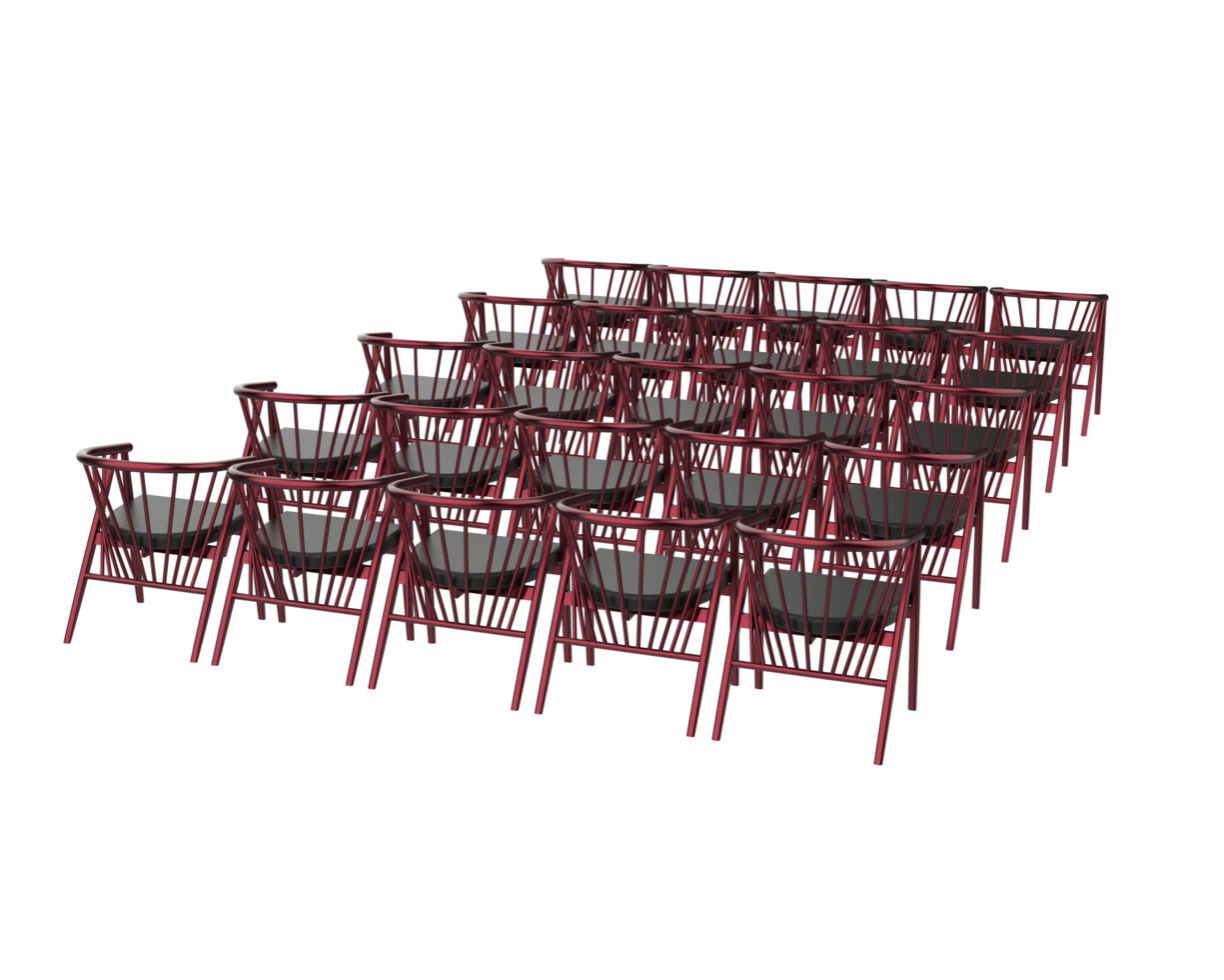 Modern chair isolated on background. 3d rendering - illustration png