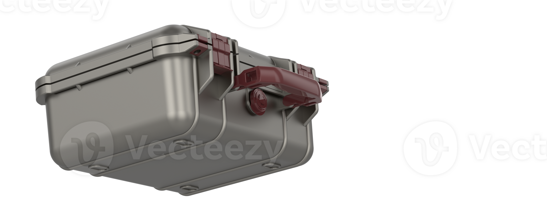 Old suitcase isolated on background. 3d rendering - illustration png