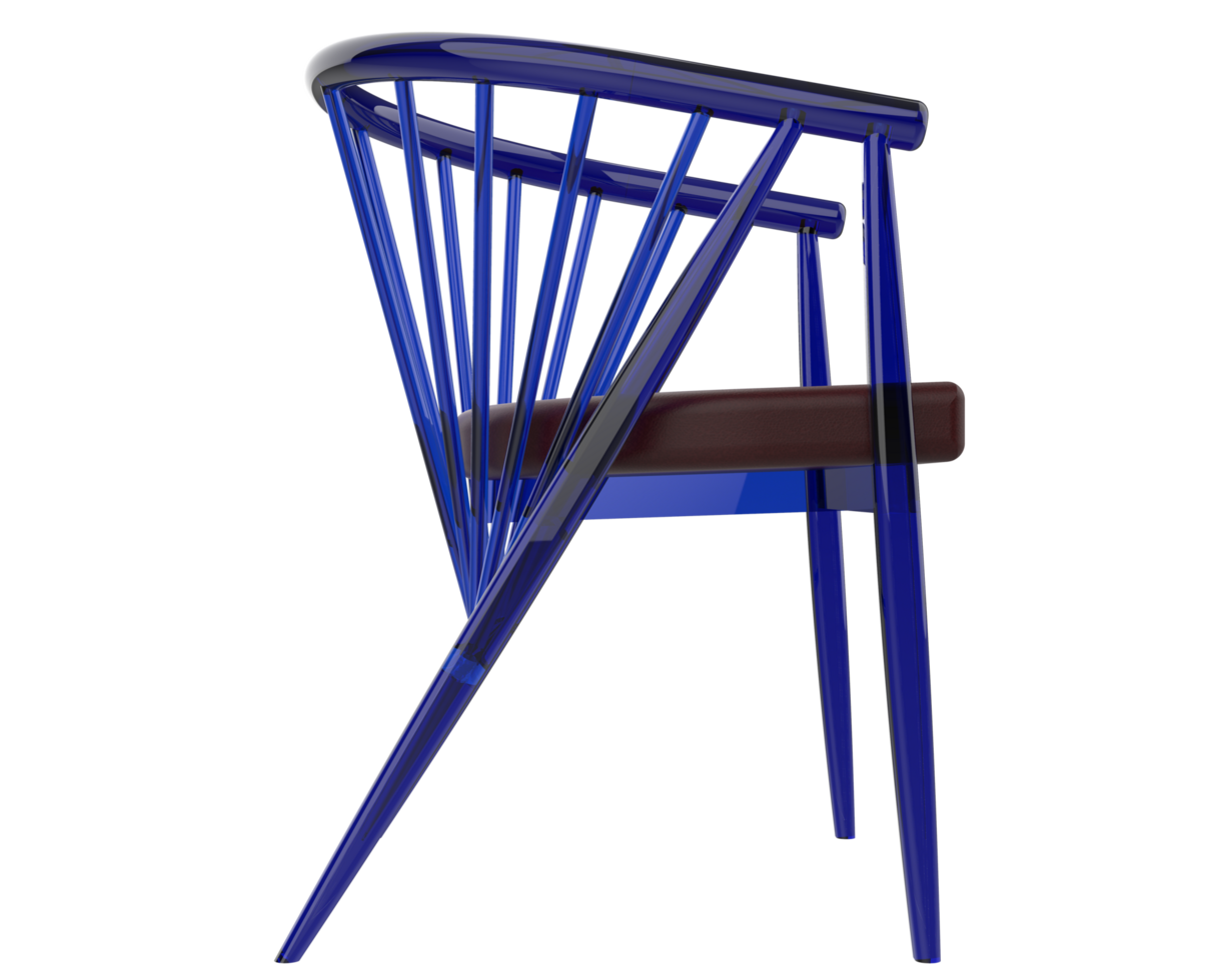 Modern chair isolated on background. 3d rendering - illustration png
