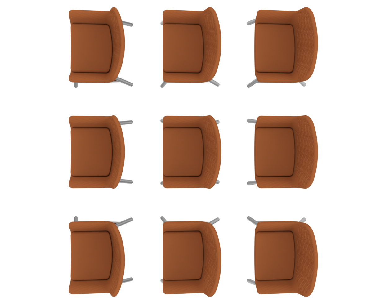 Modern chair isolated on background. 3d rendering - illustration png