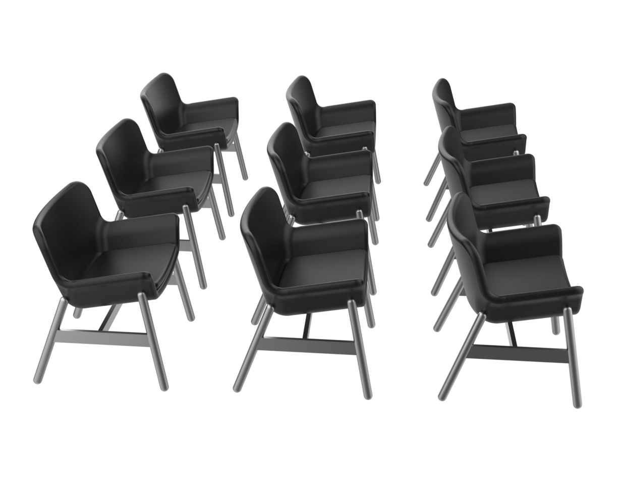 Modern chair isolated on background. 3d rendering - illustration png