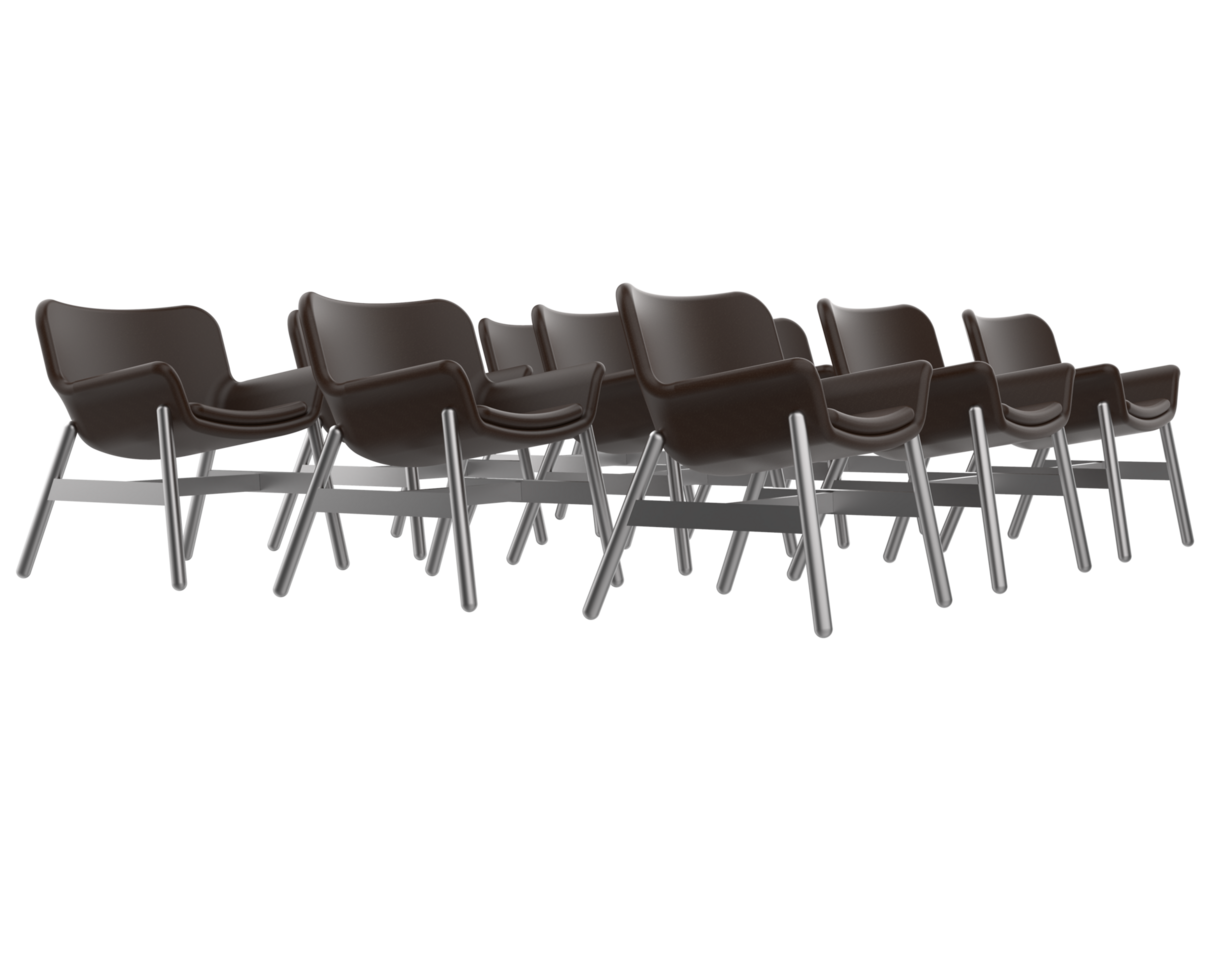 Modern chair isolated on background. 3d rendering - illustration png