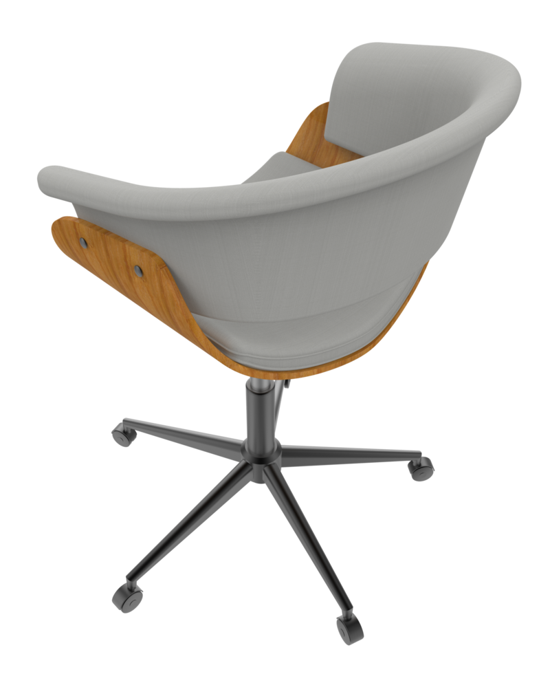 Modern chair isolated on background. 3d rendering - illustration png
