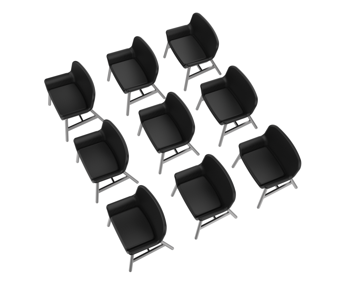 Modern chair isolated on background. 3d rendering - illustration png