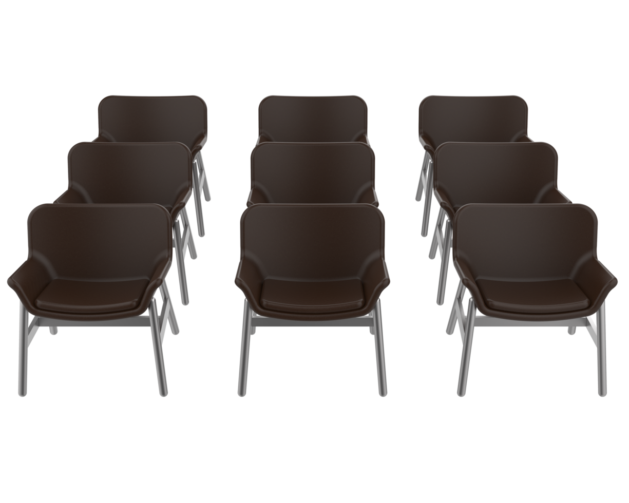 Modern chair isolated on background. 3d rendering - illustration png